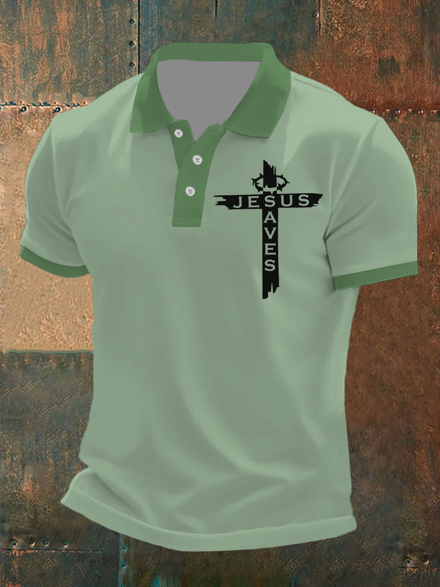 Men's Jesusaves Short Sleeve  Shirt
