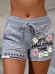 Women's Funny Mahjong Print Leggings