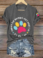Women's Caring For Animals Isn't What I Do It's What I Am T-shirt