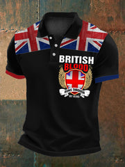 Men's British Blood Proud Printed  Shirt