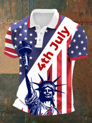Men's 4th of July We The People Flag Short Sleeve Shirt