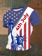 Men's 4th of July We The People Flag Short Sleeve Shirt