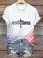 Women's Jesus Saves Short-sleeved T-shirt