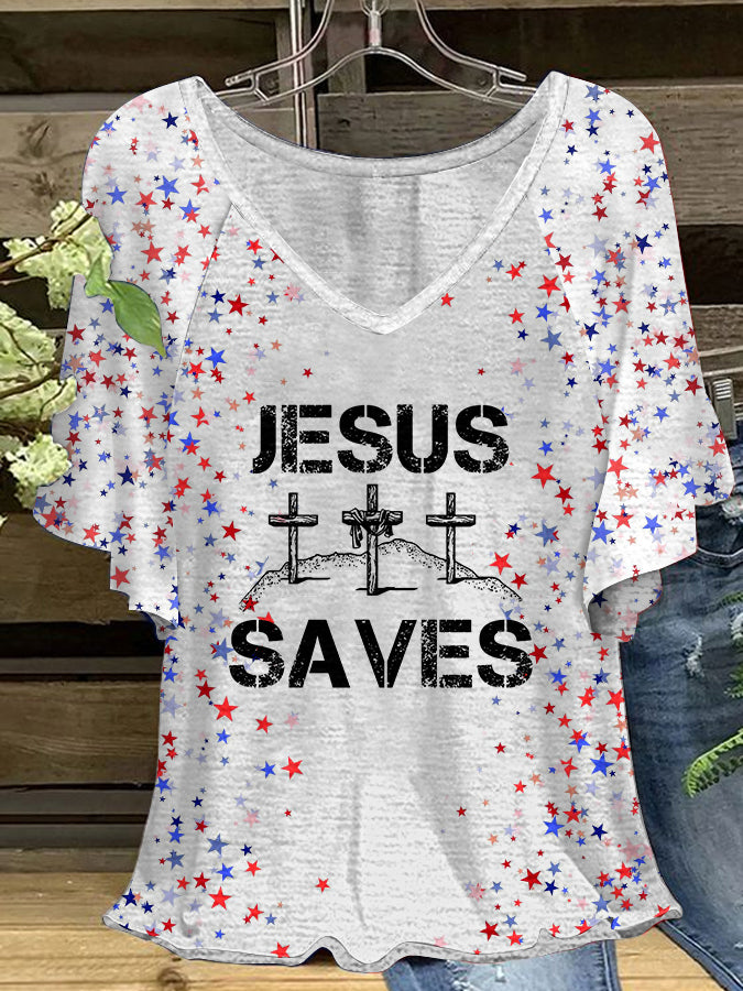 Women's Jesus Saves Hang Shot Short Sleeve T-Shirt