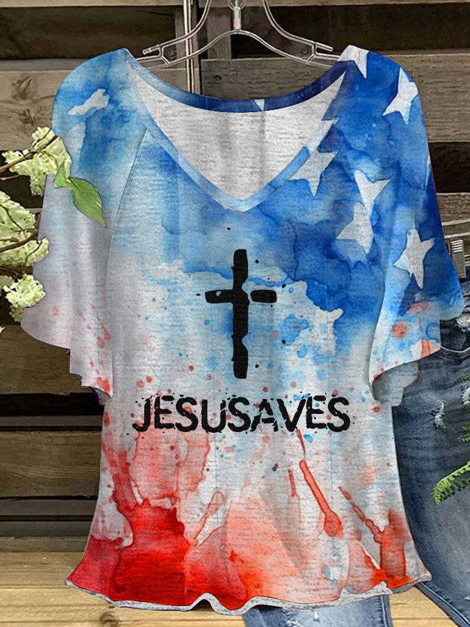 Women's Jesus Saves Hang Shot Short Sleeve T-Shirt