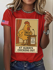 Women's FDT Taco Chickens Out Printed T-shirt
