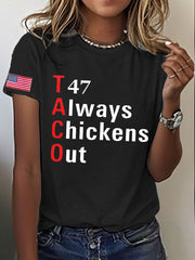 Women's FDT Taco Chickens Out Printed T-shirt