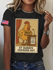 Women's FDT Taco Chickens Out Printed T-shirt