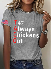 Women's FDT Taco Chickens Out Printed T-shirt