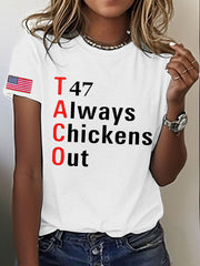 Women's FDT Taco Chickens Out Printed T-shirt
