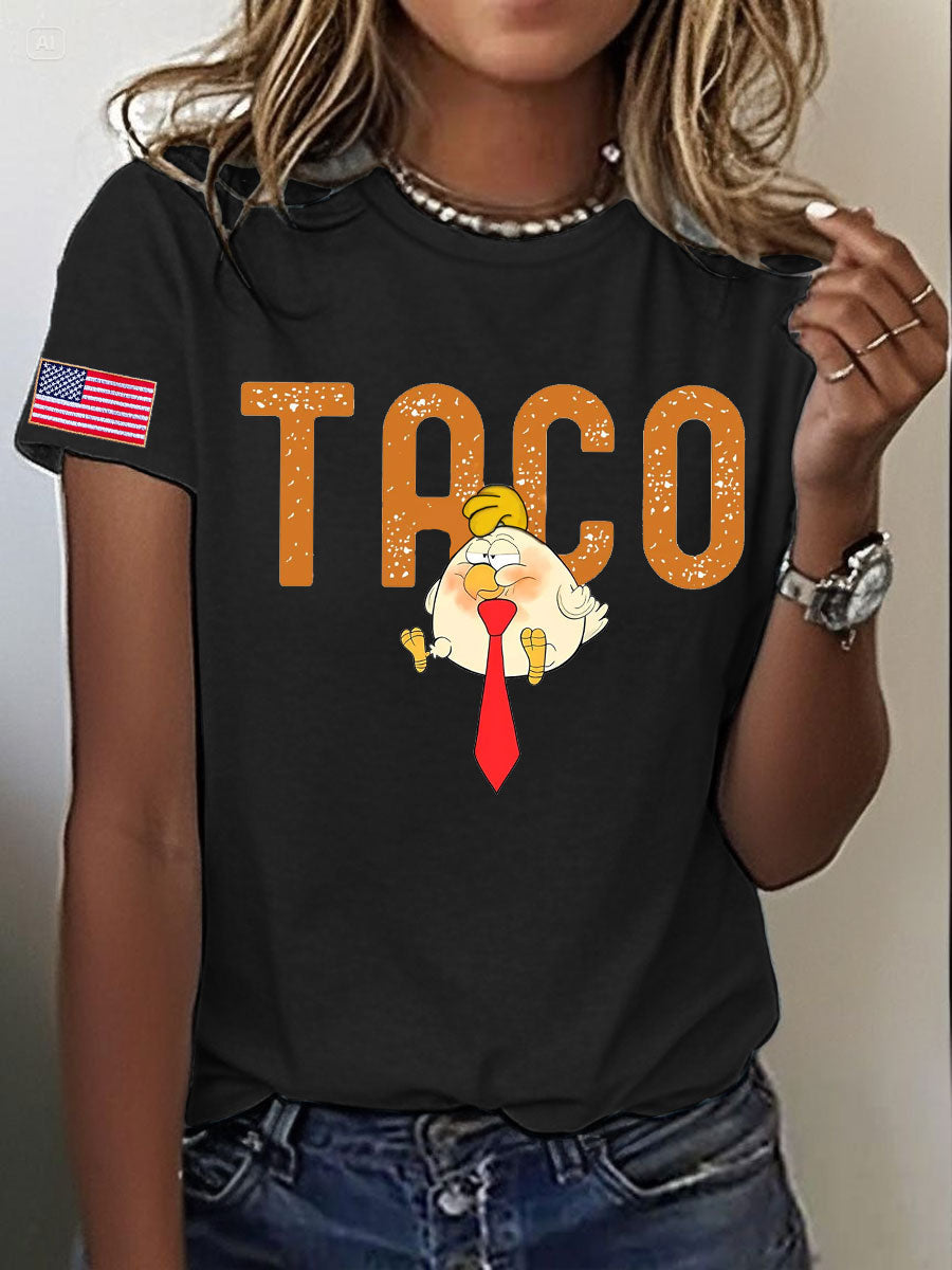Women's FDT Taco Chickens Out Printed T-shirt