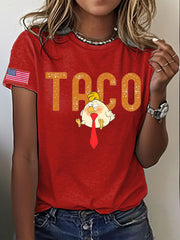 Women's FDT Taco Chickens Out Printed T-shirt