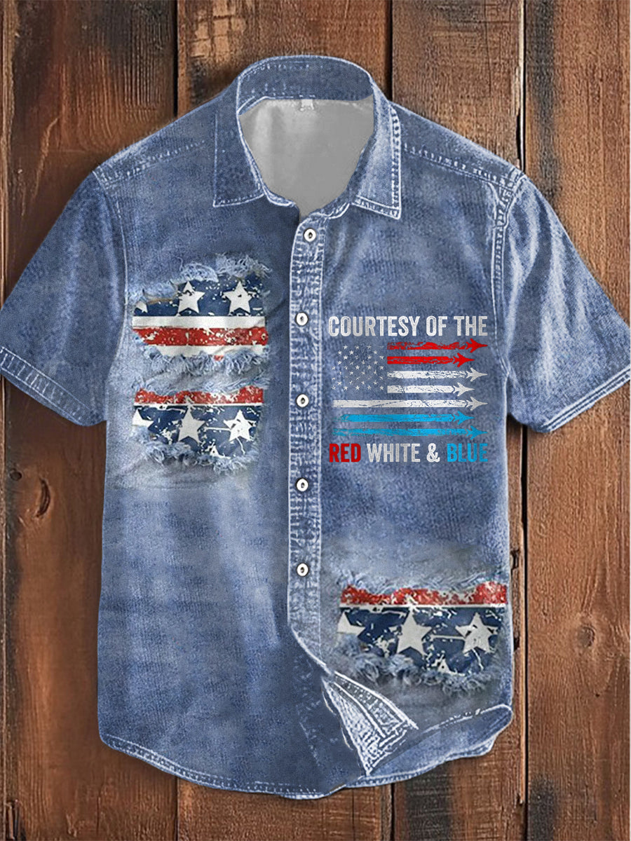 Men's Courtesy Of The Red White And Blue Shirt