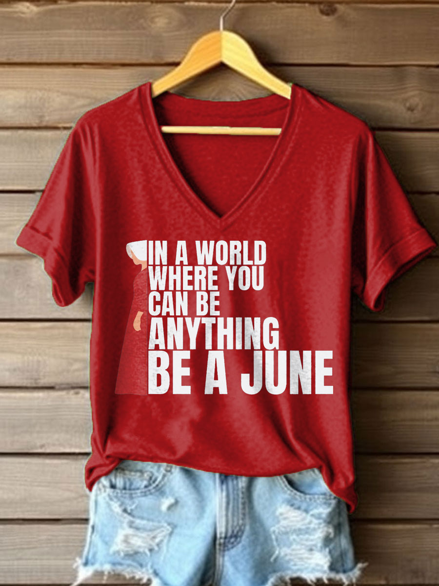Women's Handmaid FDT Women's Rights Be A June Printed T-shirt