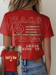 Women's Fdt 8647 Taco Printed T-Shirt