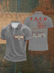 Men's Fdt 8647 Taco Printed Casual Tops