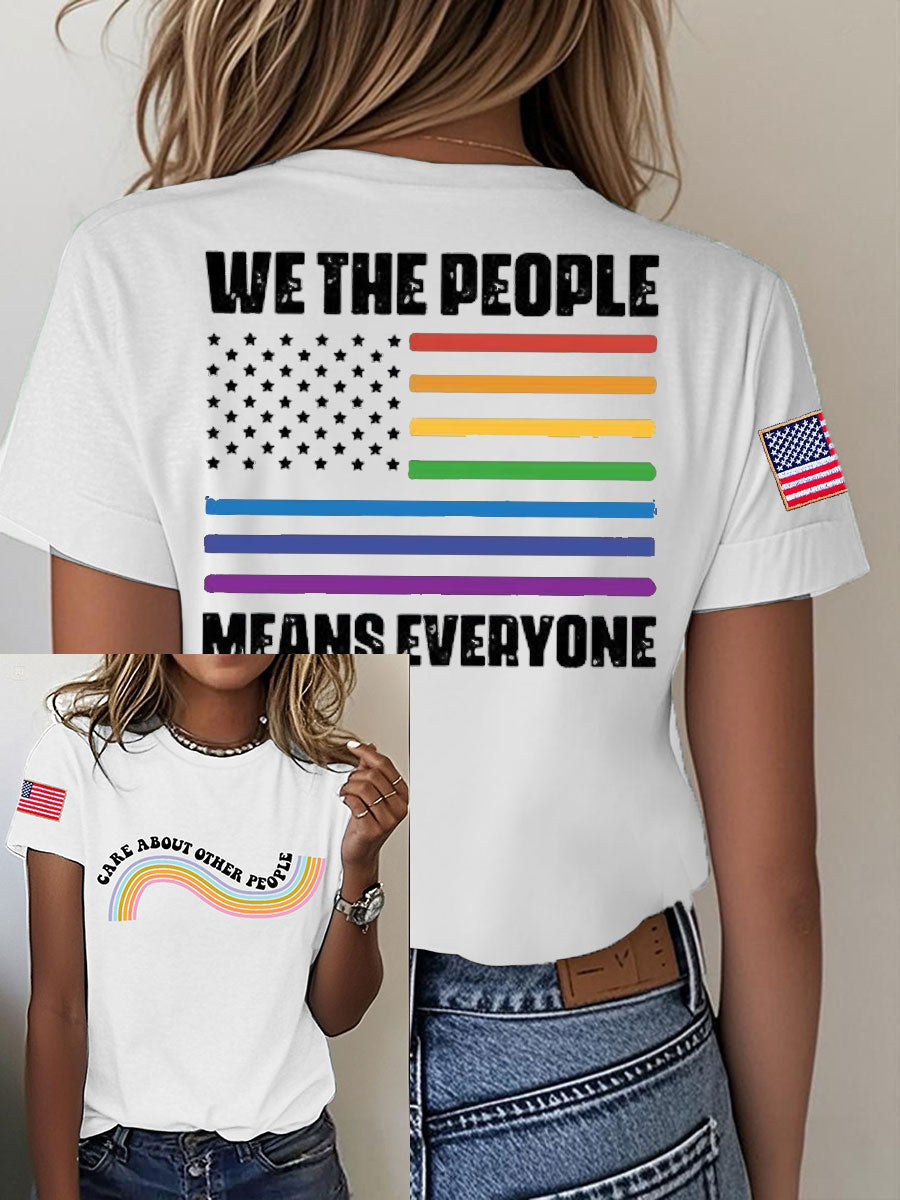 Women's 8647 FDT Peace Printed T-Shirt