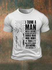 Men's Independence Day Veteran Printed T-shirt