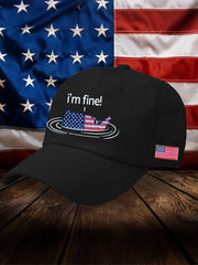 Unisex 8647 FDT I'm Fine 4th of July Printed Hat