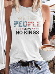 Women's We The People Serve No Kings Printed Vest