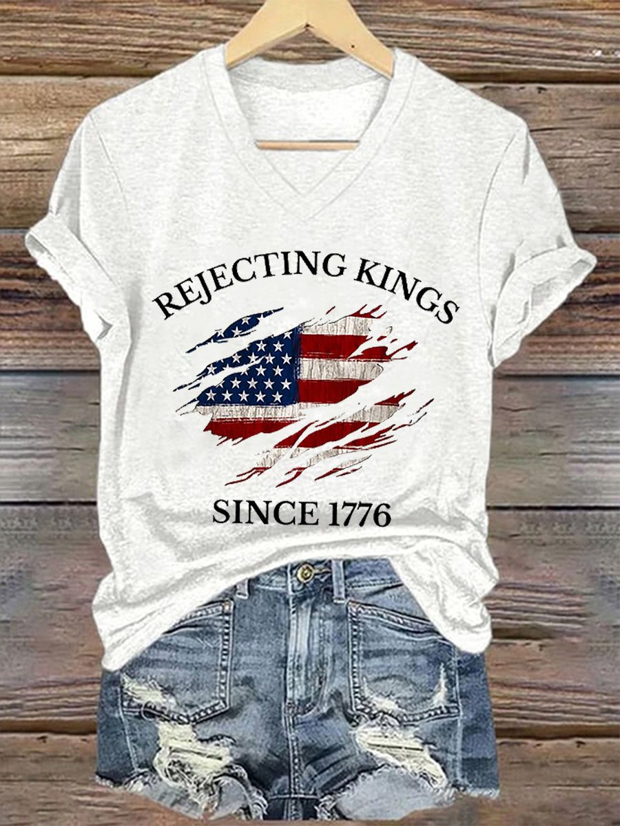 Women's Rejecting Kings Since 1776 Short Sleeve T-Shirt