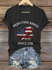 Women's Rejecting Kings Since 1776 Short Sleeve T-Shirt