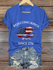 Women's Rejecting Kings Since 1776 Short Sleeve T-Shirt