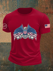 Men's Independence Day Flag Short Sleeve T-shirt
