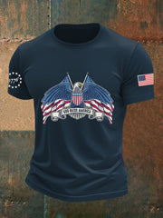 Men's Independence Day Flag Short Sleeve T-shirt