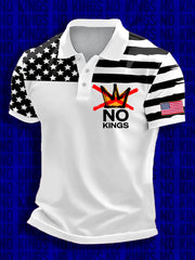 Men's 8647 FDT No Kings Printed Casual Tops