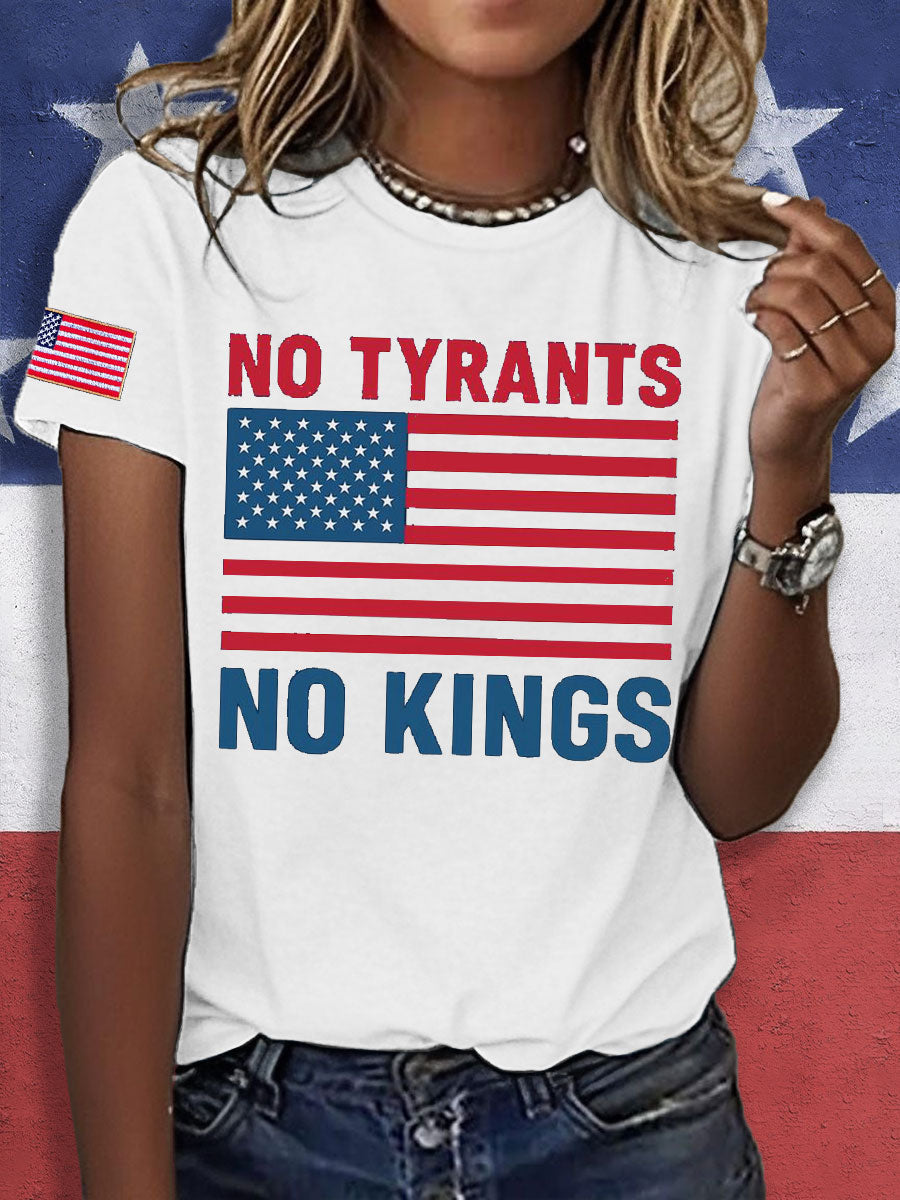 Women's 8647 FDT No Kings Printed T-Shirt
