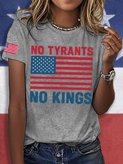 Women's 8647 FDT No Kings Printed T-Shirt