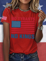 Women's 8647 FDT No Kings Printed T-Shirt