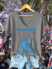 Women's FDT 8647 Resist Printed T-shirt