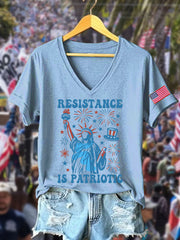 Women's FDT 8647 Resist Printed T-shirt