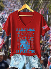 Women's FDT 8647 Resist Printed T-shirt