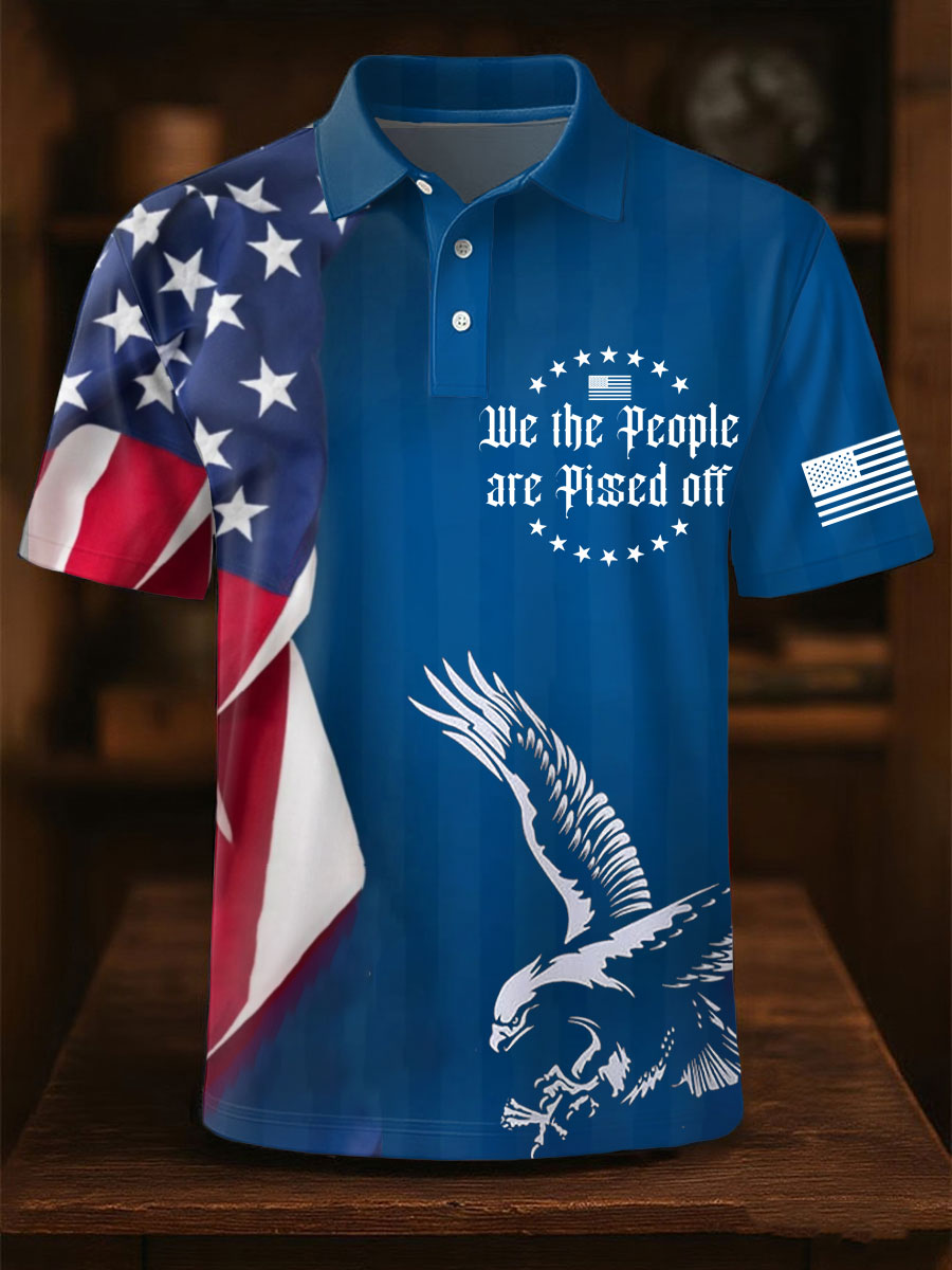 Men's We The People Are Pissed Off FTD 8647 Printed Casual Tops