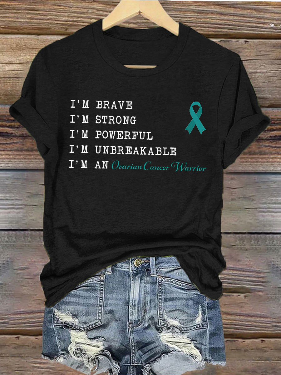 Women's Ovarian Cancer Survivor T-Shirt