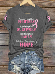 Women's Fighter Survivor Taken Hope Brest Cancer T-Shirt
