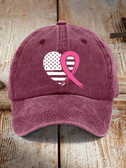 Women's Breast Cancer Awareness Ribbon Hat