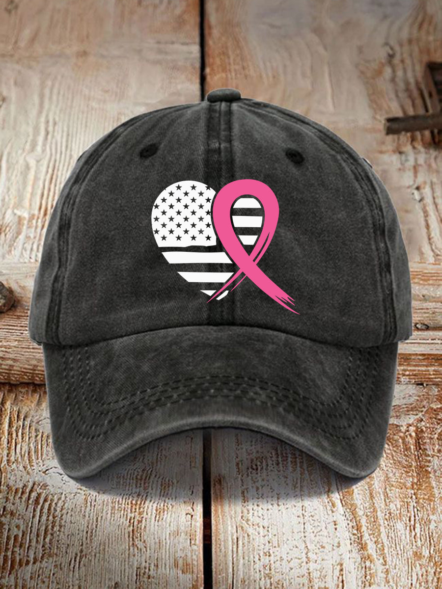 Women's Breast Cancer Awareness Ribbon Hat
