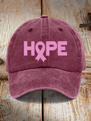 Women's Breast Cancer Awareness Ribbon Hat