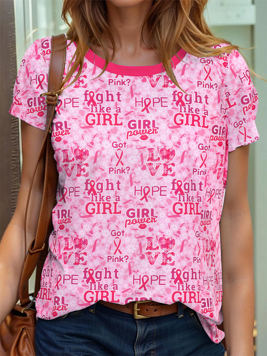 Women's Breast Cancer Awareness Short Sleeve T-Shirt