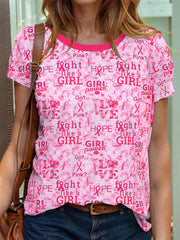 Women's Breast Cancer Awareness Short Sleeve T-Shirt