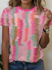 Women's Breast Cancer Awareness Print T-Shirt