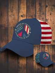 Unisex 8647 FDT Imagine Peace Printed Hat