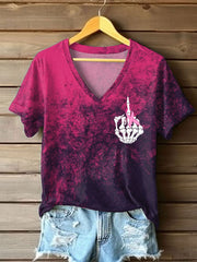 Women's Breast Cancer Awareness Printed T-Shirt