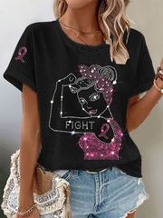 Women's Breast Cancer Pink Warrior Fight T-shirts