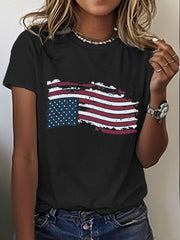 Women's 8647 FDT Upside Down Flag Printed T-Shirt