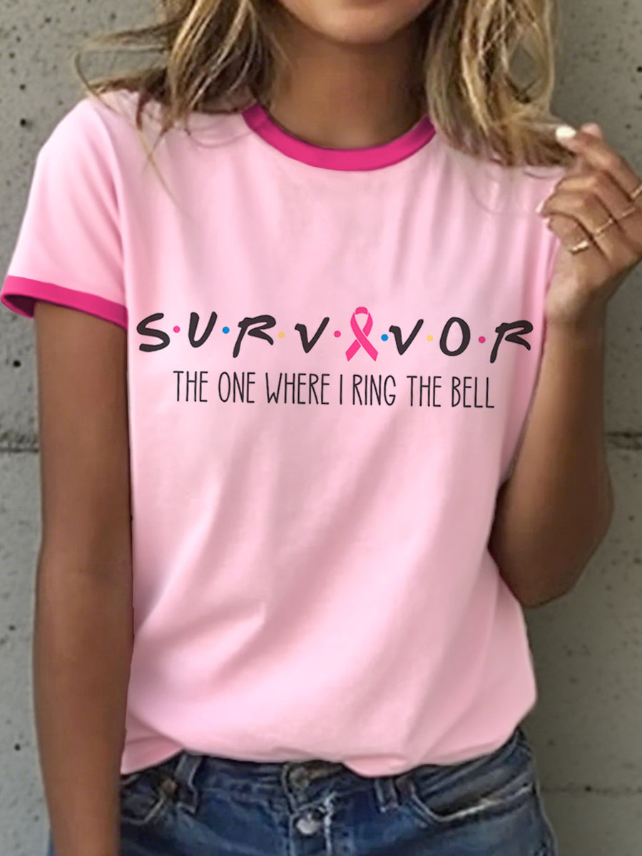 Women's Survivor The One When I Ring The Bell Print T-Shirt